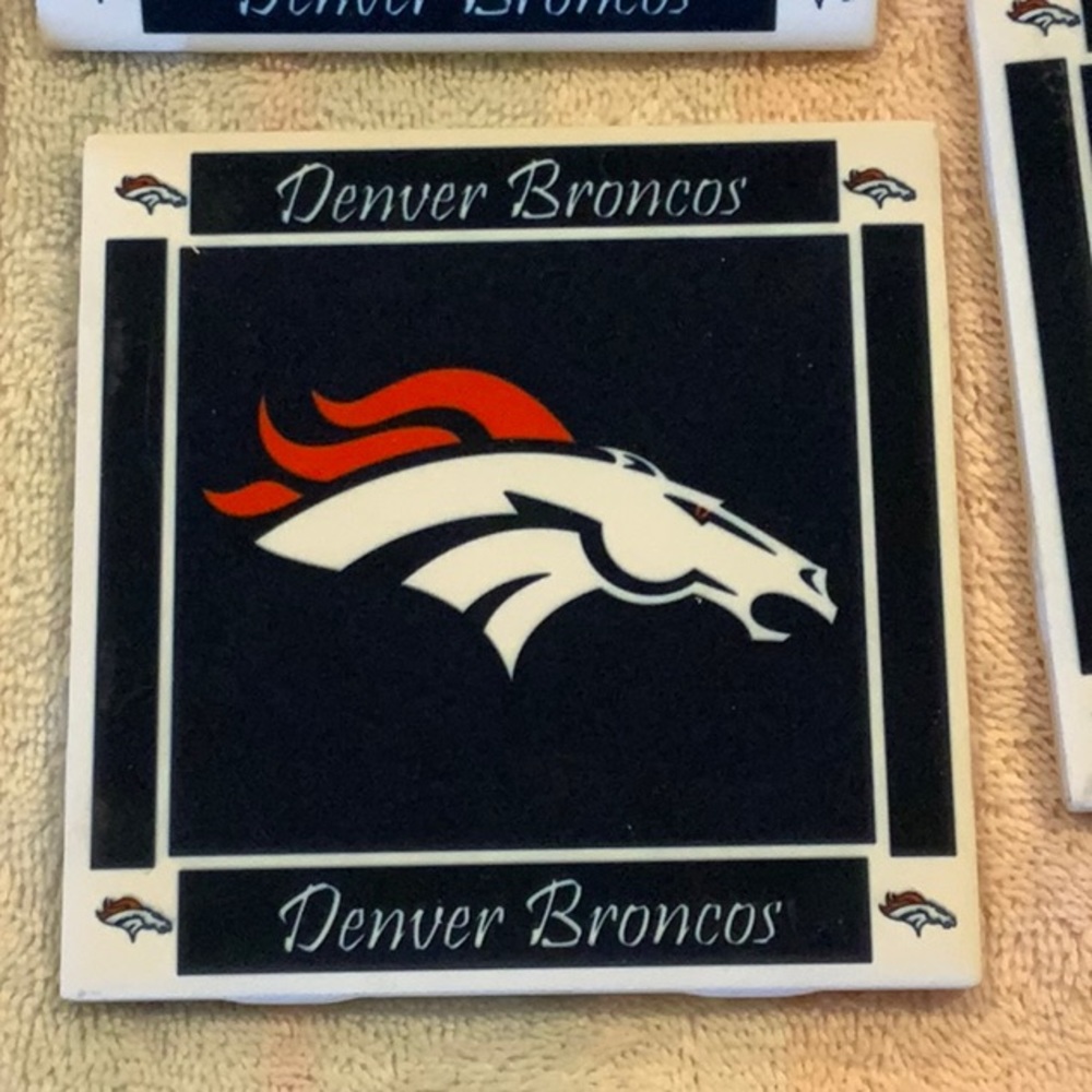 NFL Denver broncos 2012 4 pk ceramic coasters